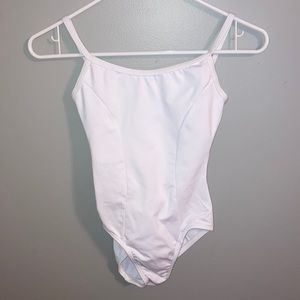 white motionwear camisole leotard